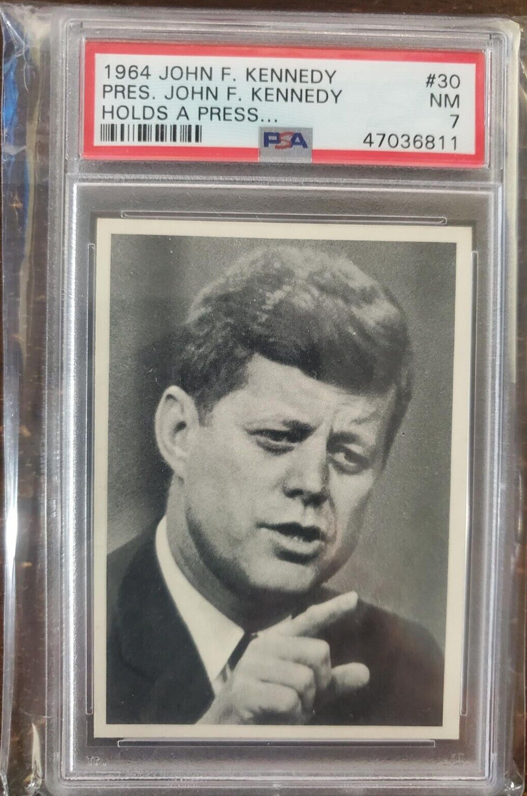 1964 John F. Kennedy 30 - JFK Holds Press Conference...PSA 7