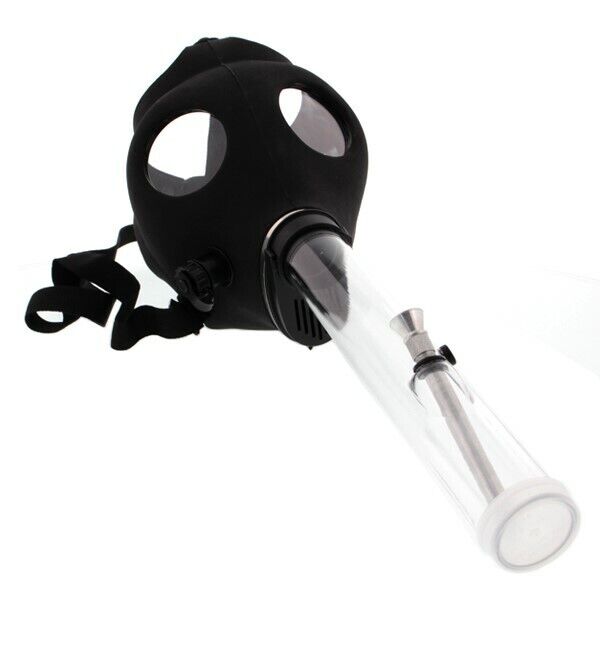 Gas Mask Bong Hookah Smoking - BONG COLOR VARY( Black) 
