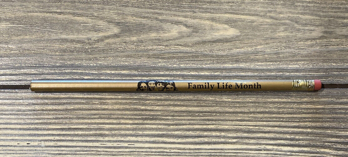Vintage Beige Family Life Month Unsharpened Pencil