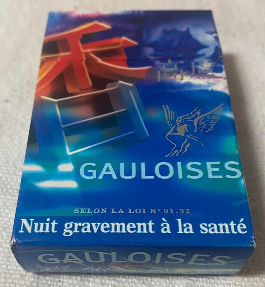 Vintage Gauloises Filter Cigarette Cigarettes Cigarette Paper Box Empty