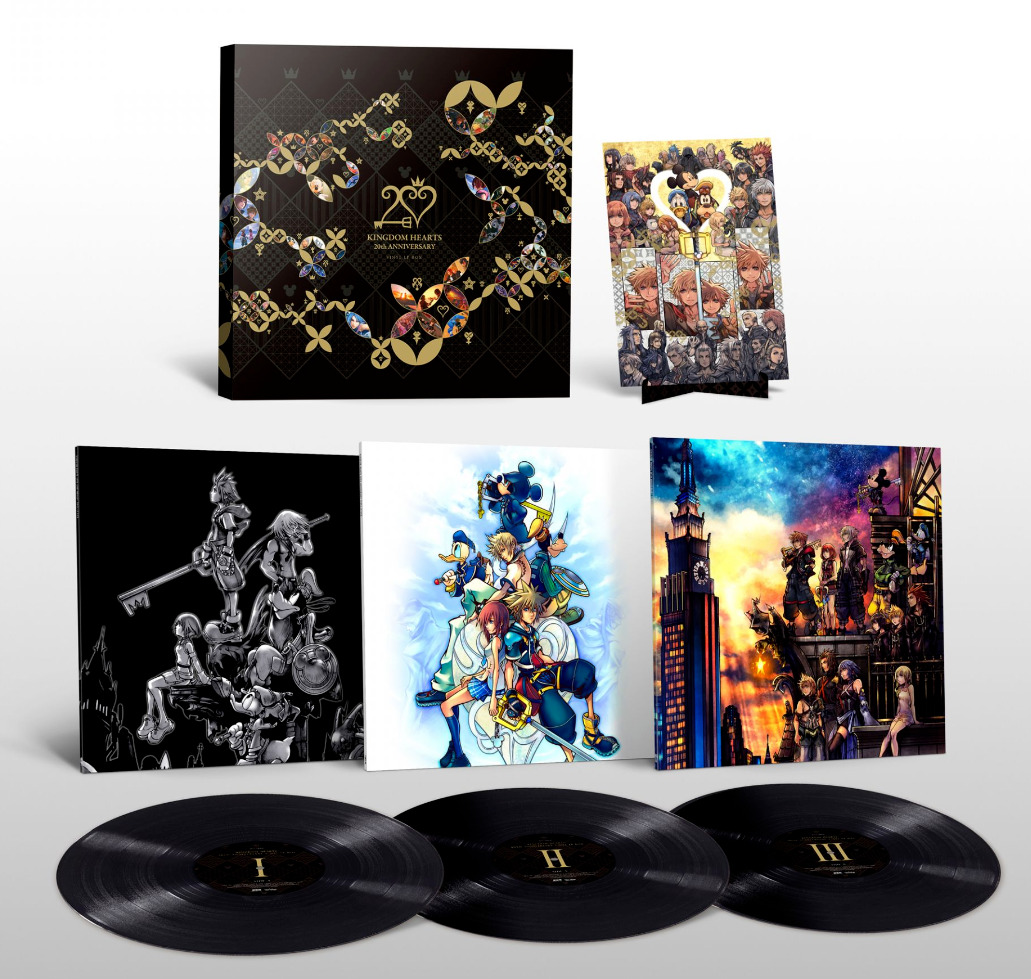 Kingdom Hearts 20th Anniversary Vinyl Record Soundtrack 3 LP Box Set Sora Kairi