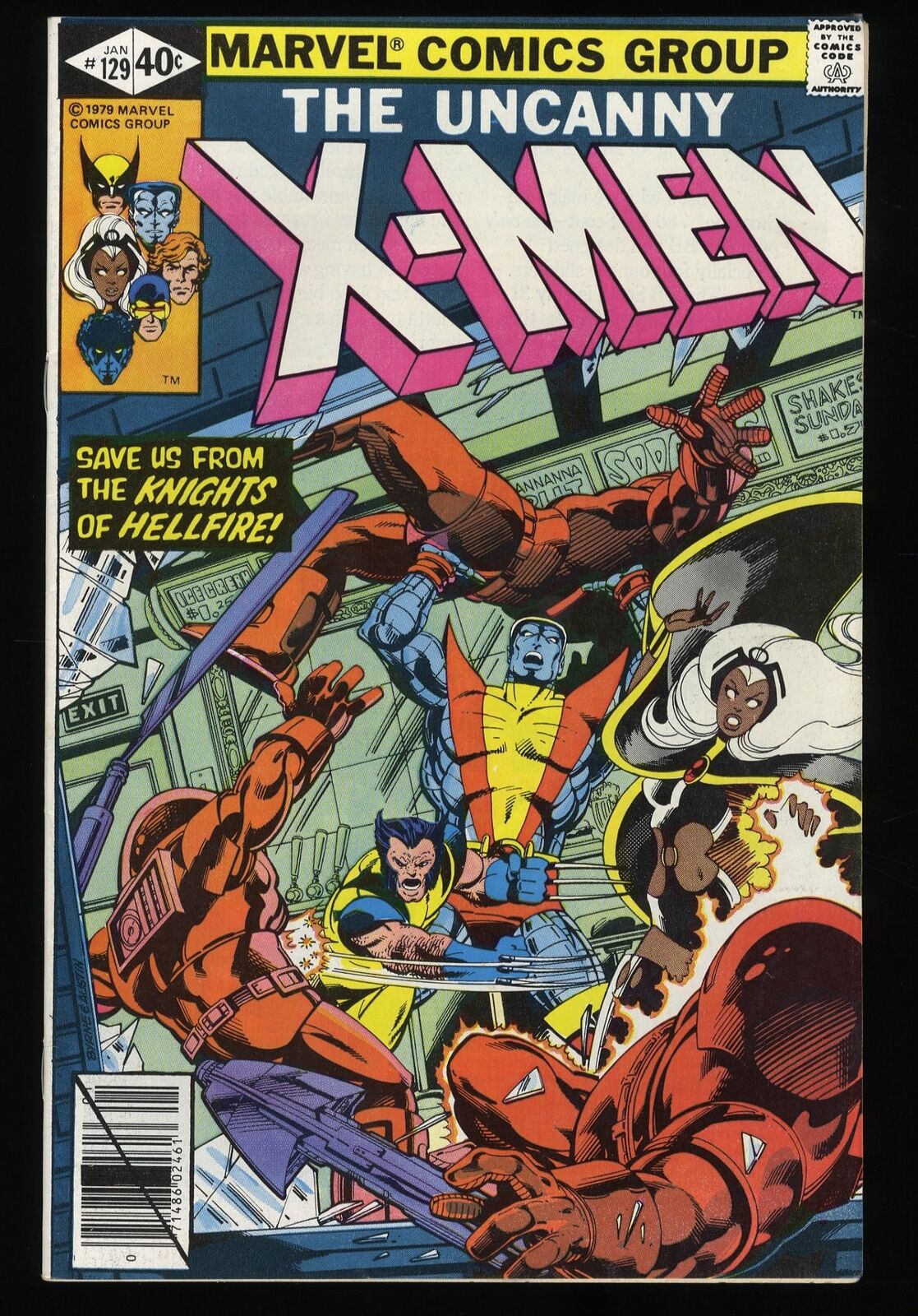 X-Men #129 VF- 7.5 1st Kitty Pryde White Queen Sebastian Shaw Marvel 1980