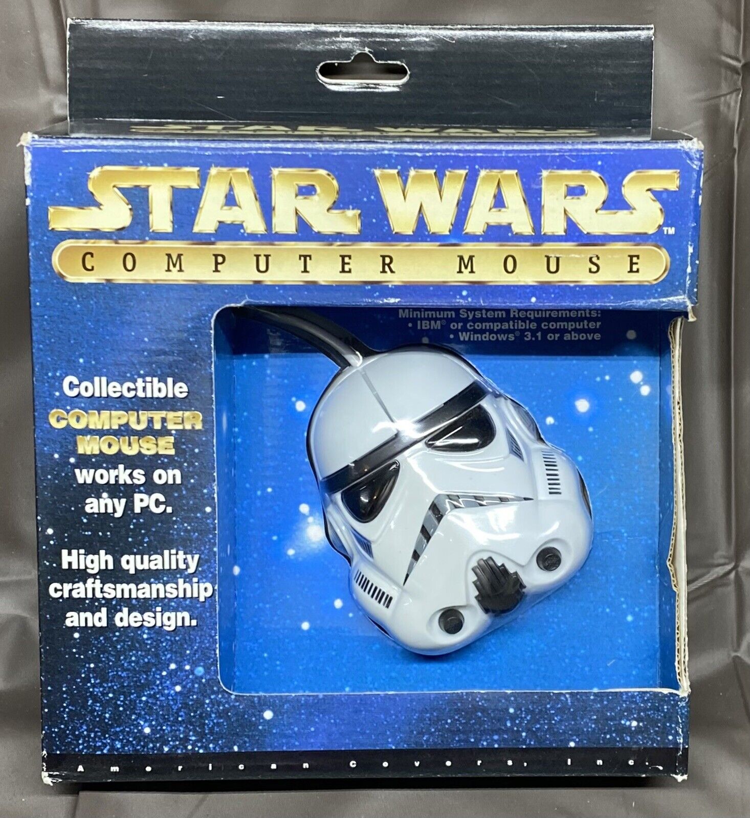 Vintage Star Wars Stormtrooper Collectible Computer Mouse #40703