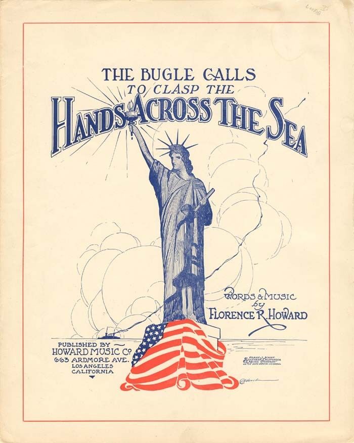 Music Sheet for The Bugle Calls to Clasp the Hands Across the Sea - U. S. Treasu