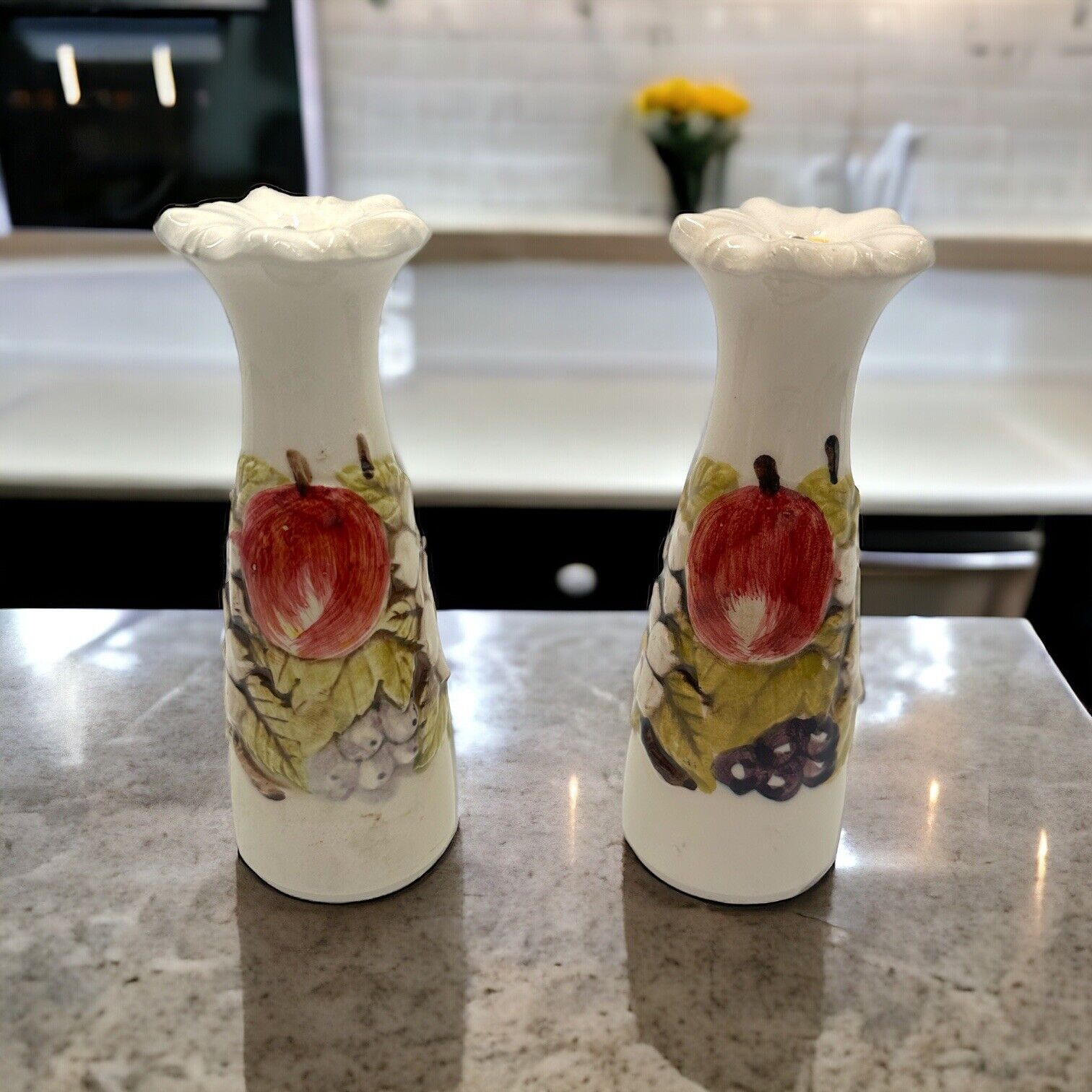 Vintage Flower Salt & Pepper Shakers 6