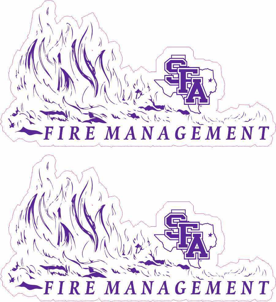 StickerTalk Officially Licensed SFA Fire Management Stickers, 3 inches x 1.5 ...