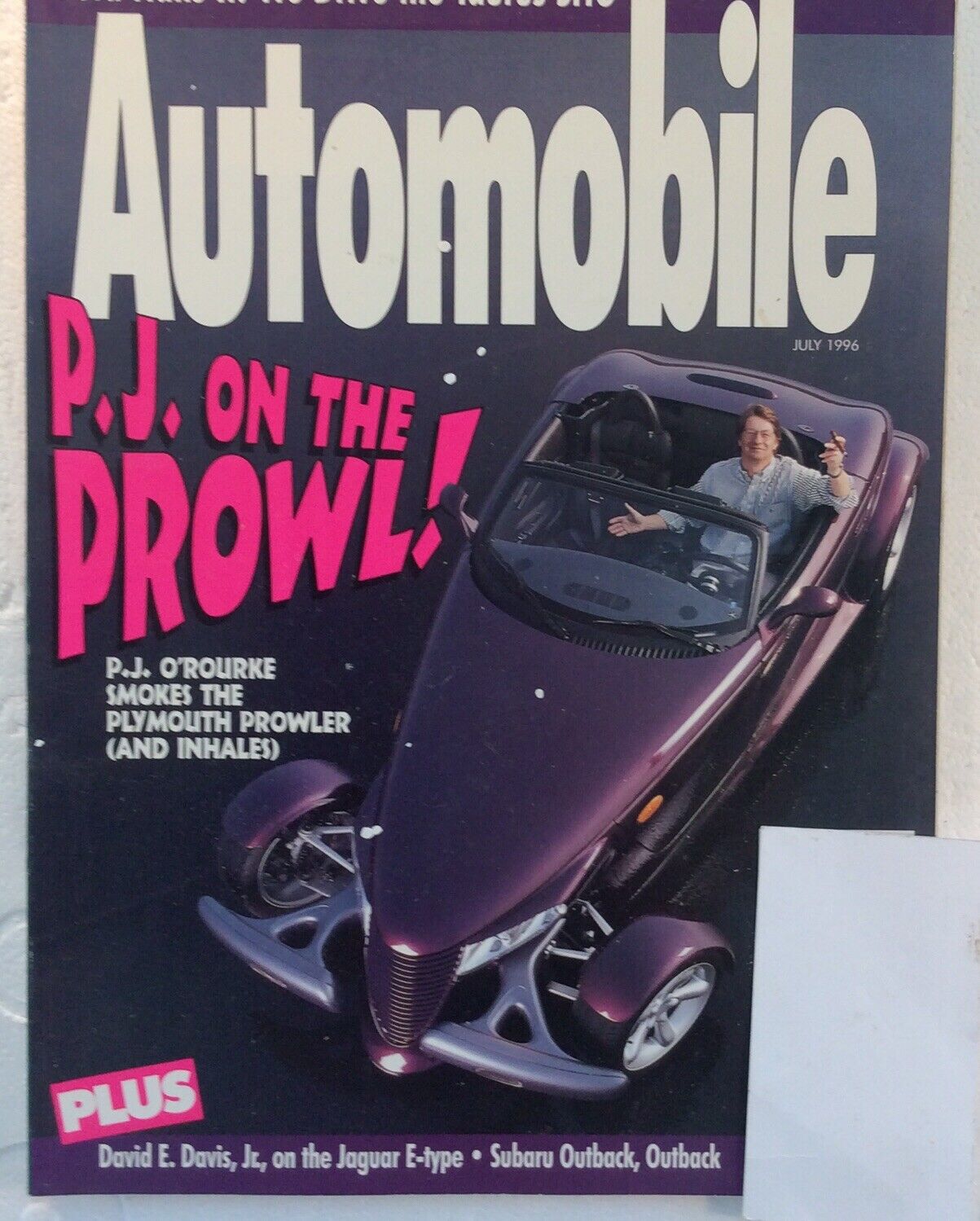 Automobile Magazine July 1996 Plymouth Prowler