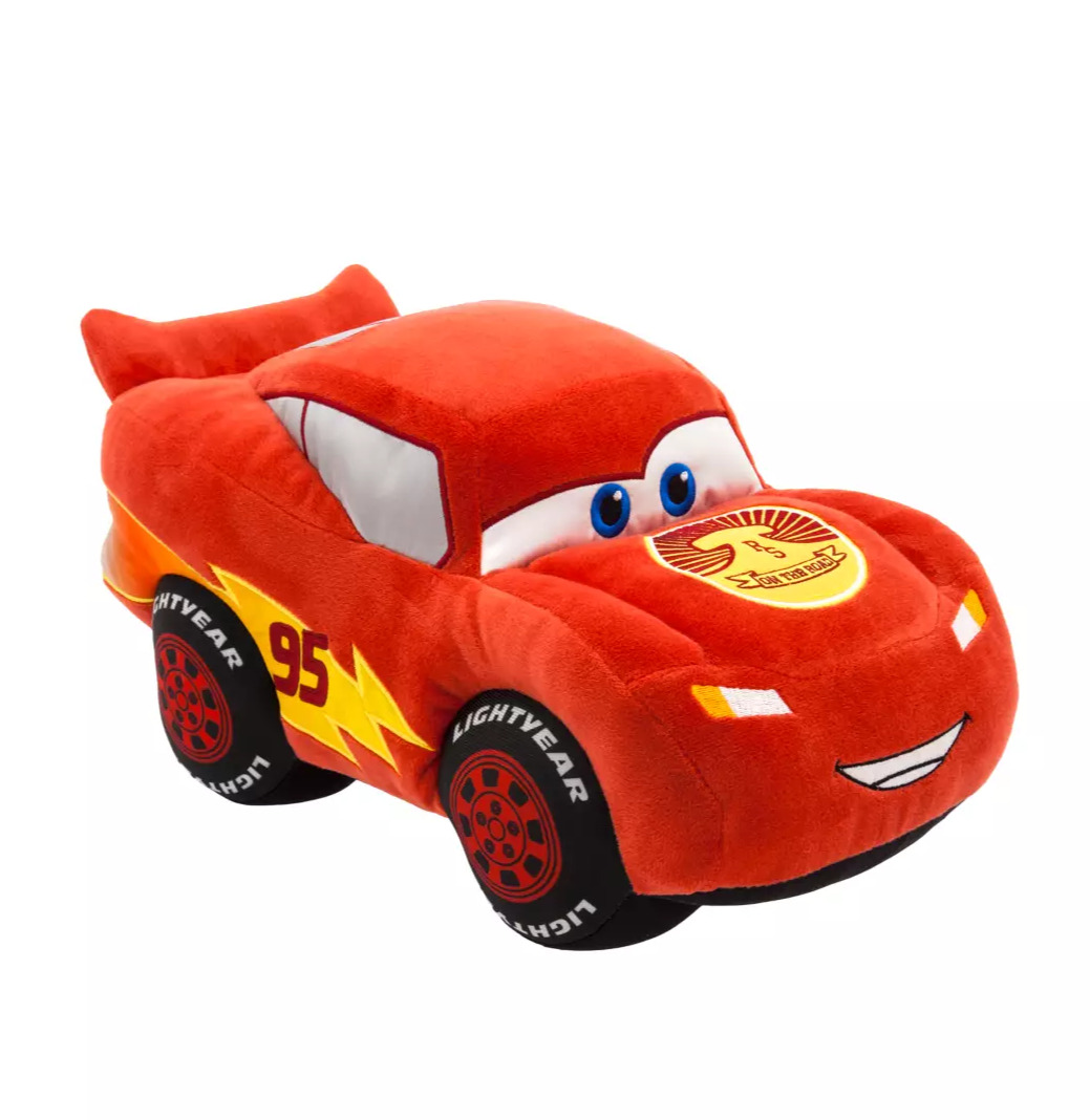 Disney Store Pixar Cars Plush Lightning McQueen  Race Car Medium 12 1/2''