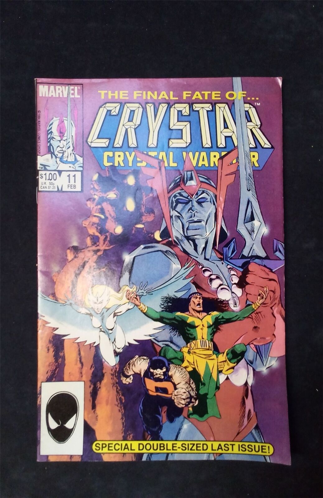 The Saga of Crystar, Crystal Warrior #11 Direct Edition 1985 marvel Comic Book 