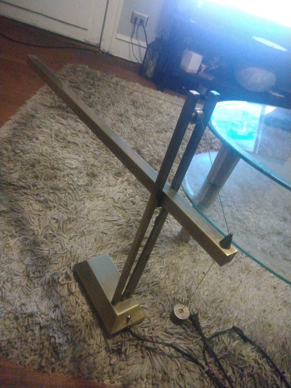 Vintage Crane  Table Desk Adjustable Lamp