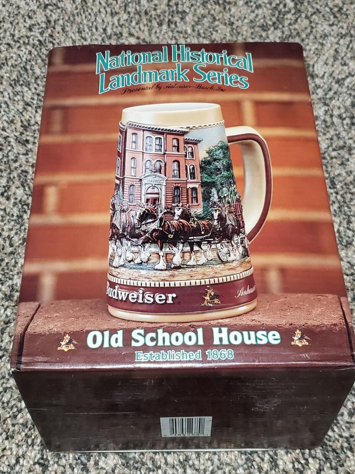 1988 Budweiser National Historical Landmark Series Old School House Stein