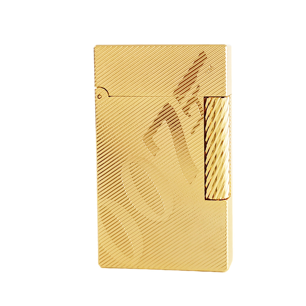 JT.Dunant Brass Gas Lighter 007 Cigarette Tobacco Smoking Tools Male Gifts