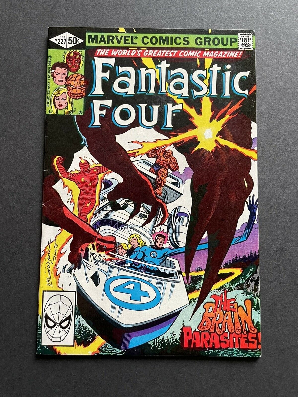 1981 Marvel Comics FANTASTIC FOUR #227: THE BRAIN PARASITES