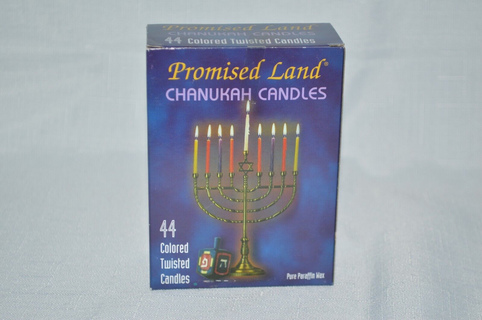 44 CT Hanukkah Chanukah Holiday Candles Multi Color Twisted Pure Pariffin Wax 4\