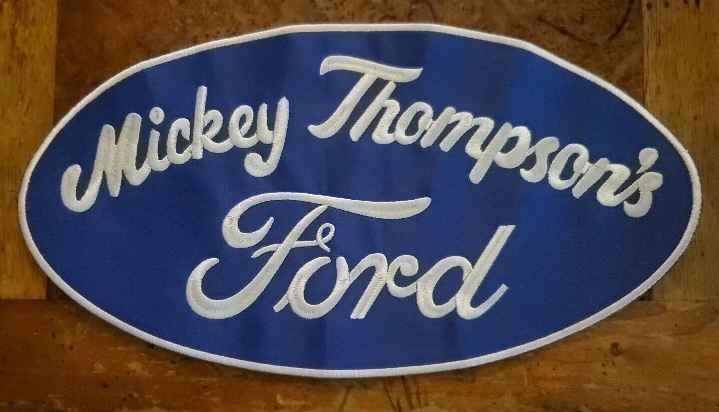 Mickey Thompson Patch - Large Back Uniform Pulled Ford Rare Circa Unknown 