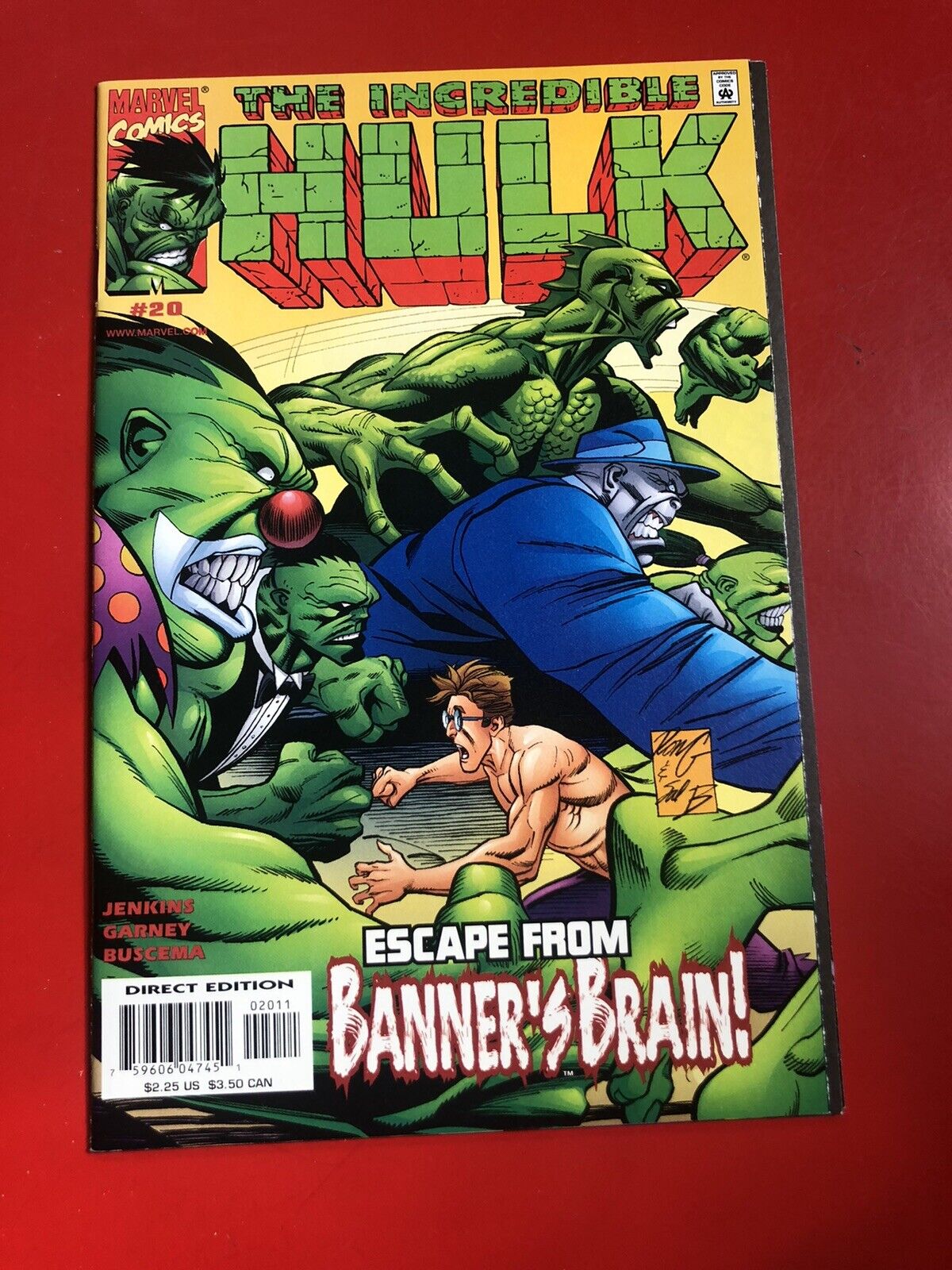 Marvel Comics 2000 #20 THE INCREDIBLE HULK - ESCAPE FROM BANNER\'S BRAIN