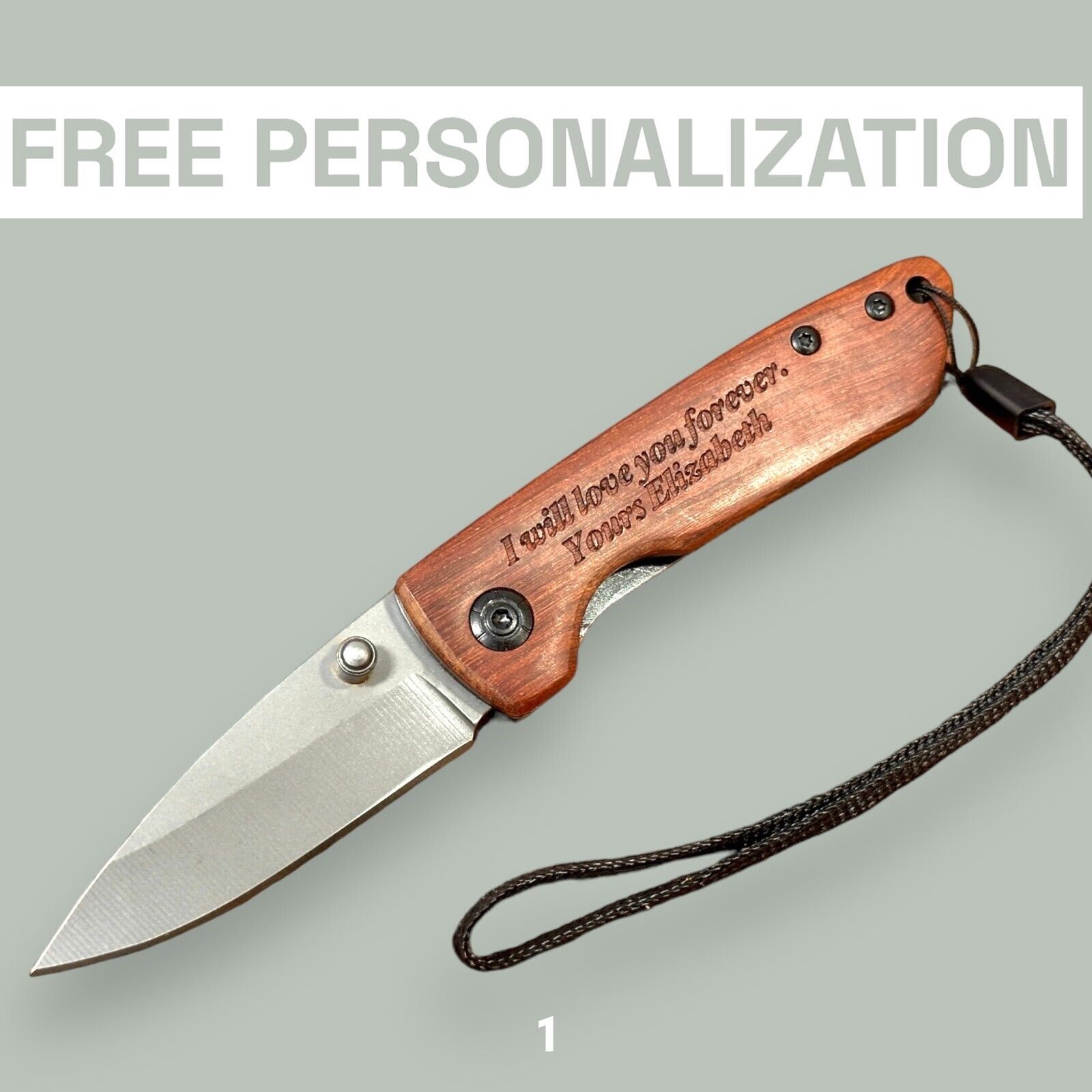 Personalized Small Pocket Knife With Belt\'s Clip 6\