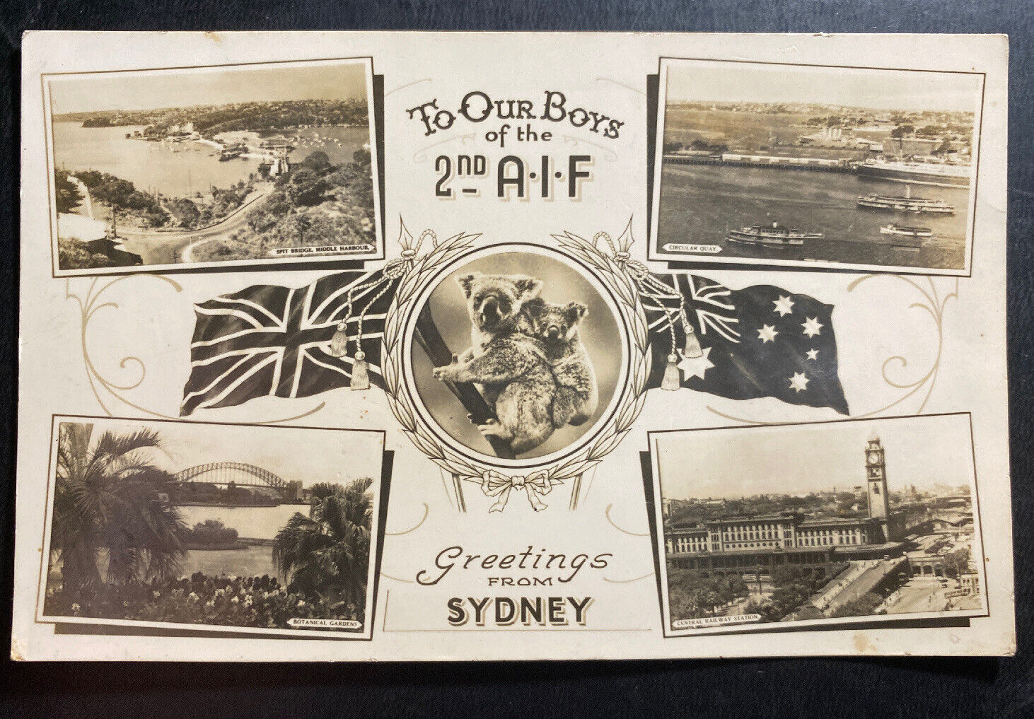 Mint Australia Picture Postcard WW1 To Our Boy In The Australian Army
