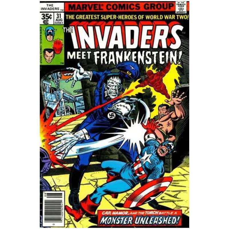 Invaders (1975 series) #31 in Fine minus condition. Marvel comics [e