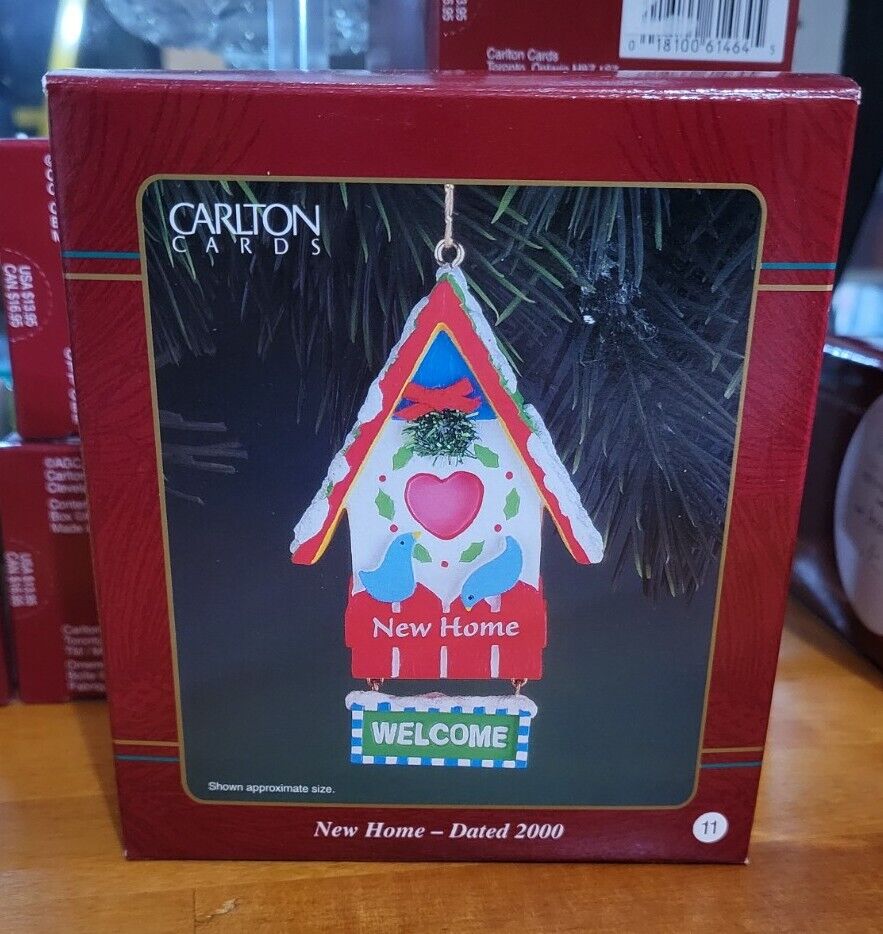 Vintage Carlton Cards #11 New Home 2000 Heirloom Collection Birdhouse Love 