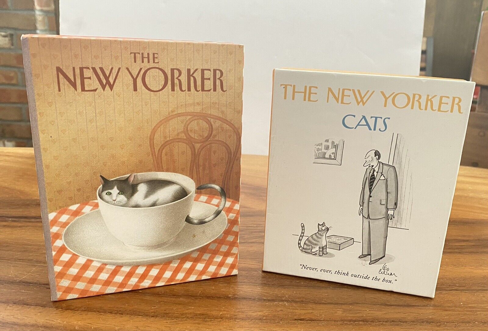 2 Sets Of New Yorker Note Cards With Envelopes “CATS” Incomplete