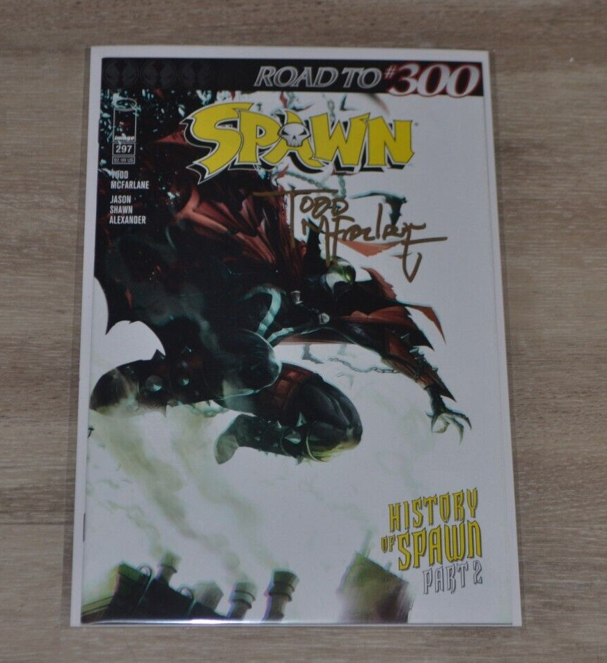 SPAWN #297 Signed by TODD McFARLANE Autographed
