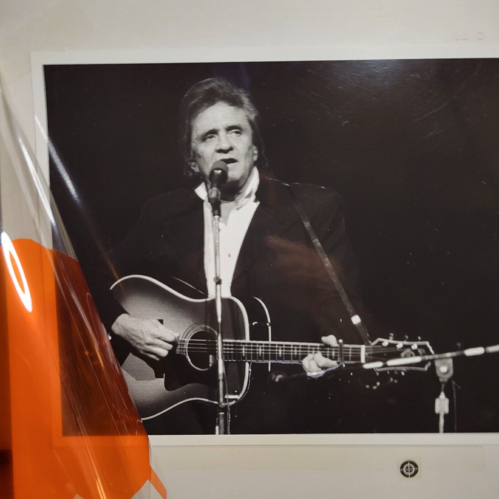 Vintage Johnny Cash 8 x 10 Black And White Photo Press Release Photograph 