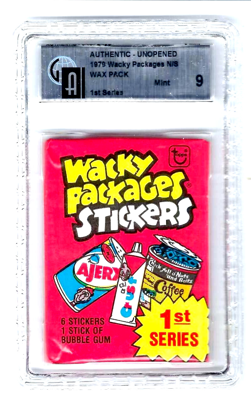 1979 Topps Wacky Packages 1st  Series Wax Pack GA GRADED 9 MINT