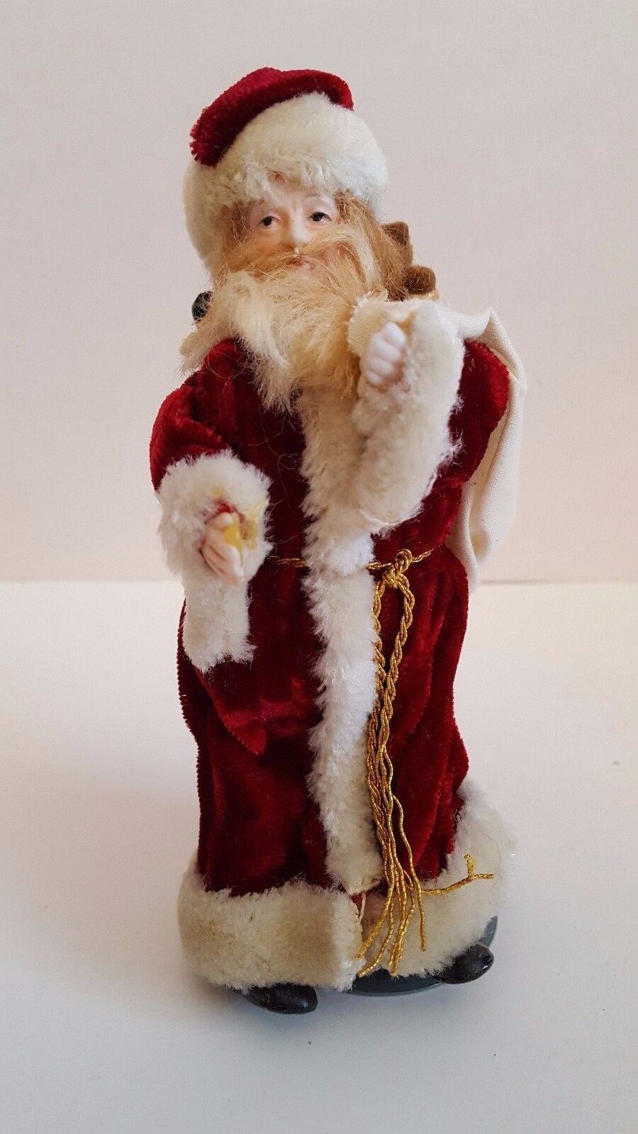 RARE Vintage Rosemarie Snyder Father Christmas Miniature With Toy Sack 1976