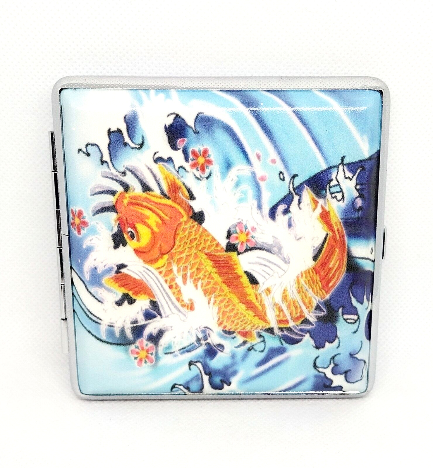 RYO Tattoo Fish Style #2 PU Leather Double Wrapped King Size Cigarette Case
