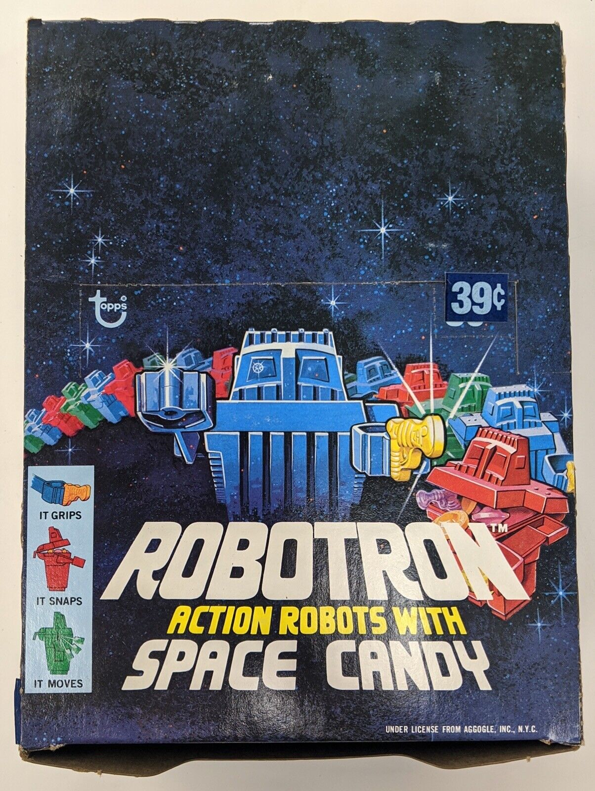 1978 Topps Robotron Action Robots Space Candy Complete 24 Count Box