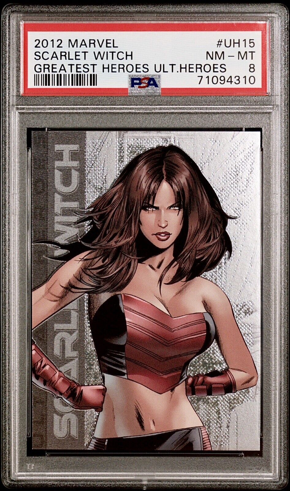 2012 Marvel Greatest Heroes Ultimate #UH15 Scarlet Witch PSA 8 🔥RARE🔥🍀