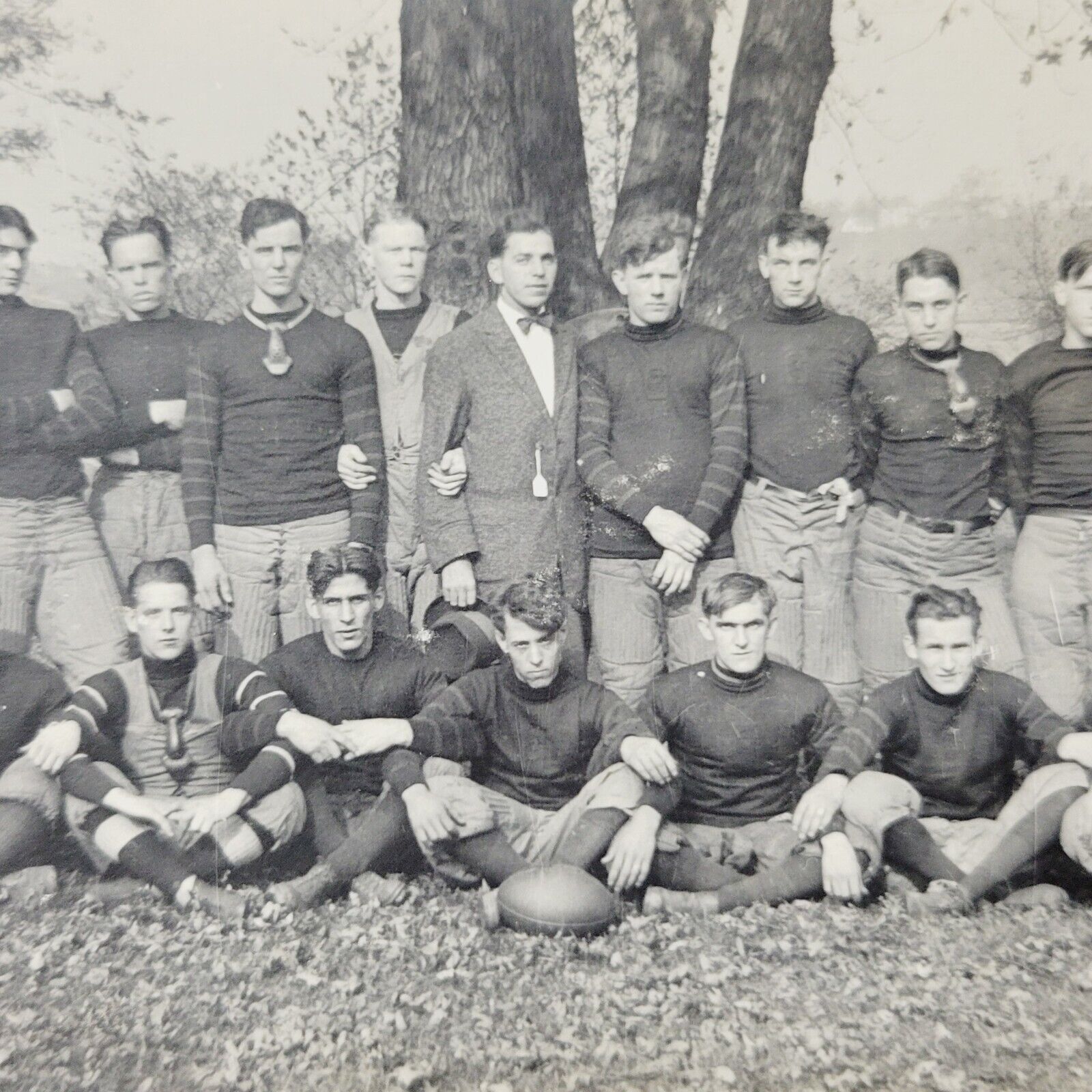 Rare c1915 RPPC Postcard McKeesport Pennsylvania Football Team Allegheny County