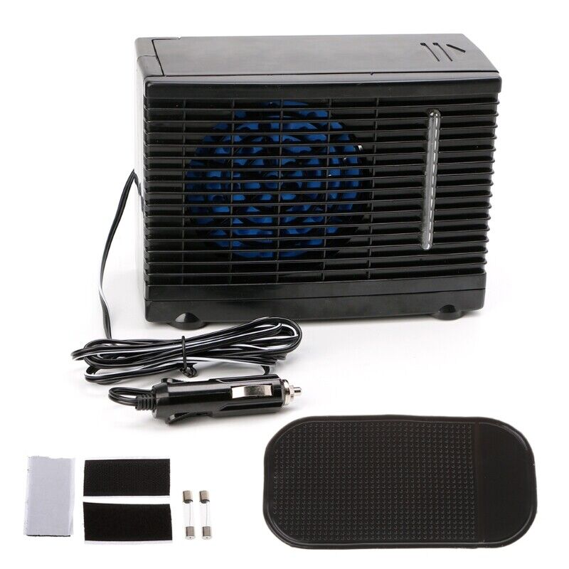 Adjustable 12V Car Air Conditioner Cooling Fan Water Ice Evaporative