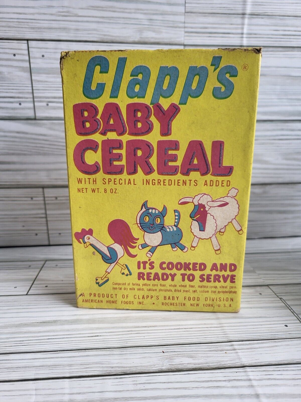 Antique Advertising Clapp's Baby Cereal Food Kitchen Collectible