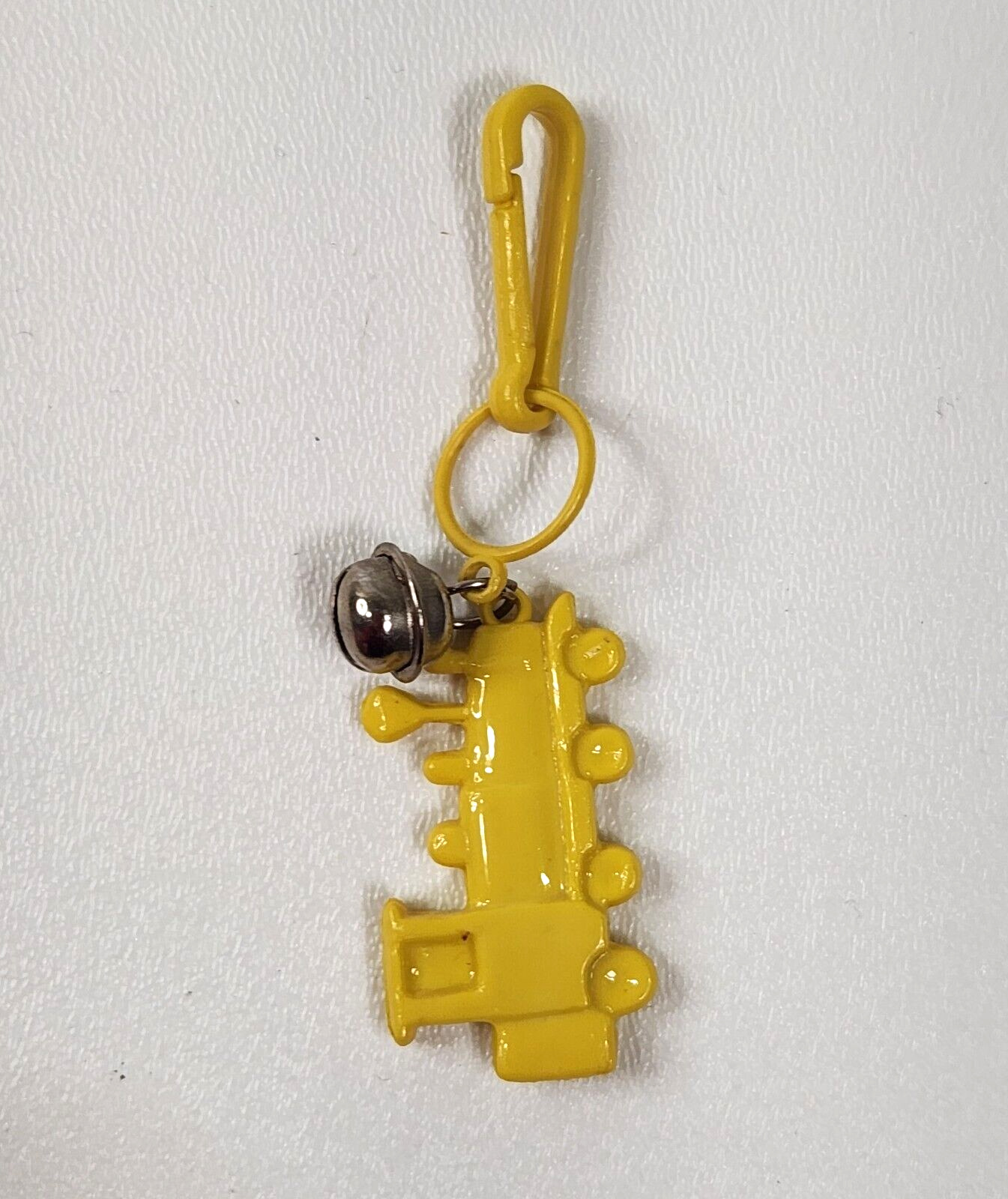Vintage 1980s Plastic Bell Charm Train For 80s Necklace