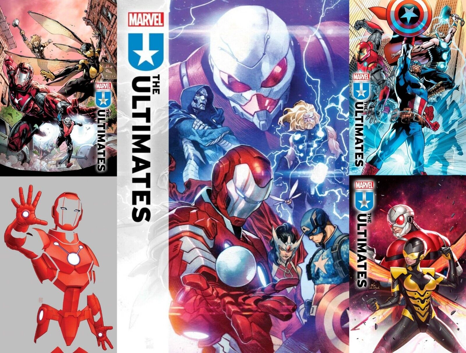 ULTIMATES 1 FIRST PRINT SET OF 5 NM ULTIMATE UNIVERSE 2024 PRESALE 6/5/24