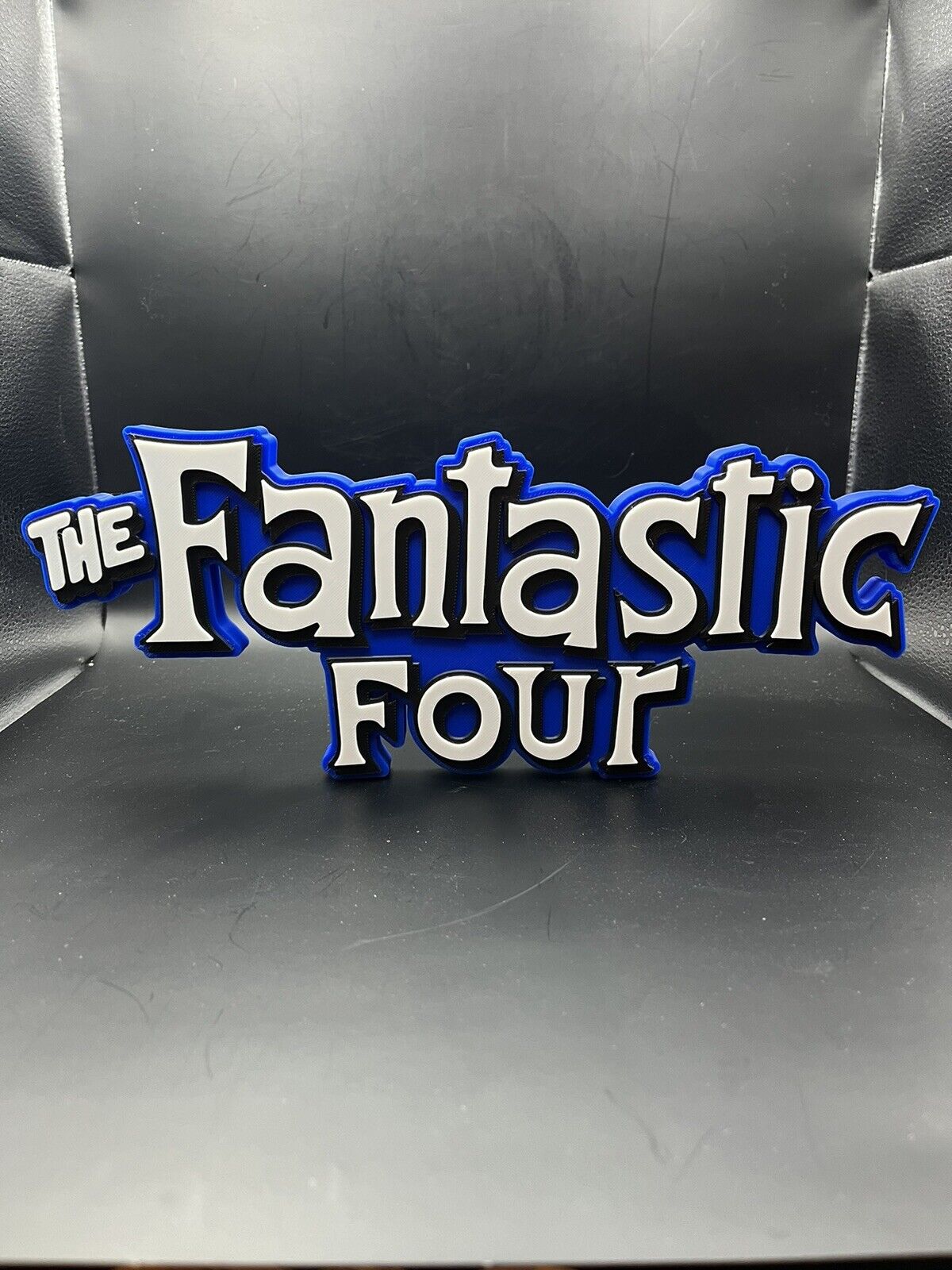 Fantastic Four Logo Sign Display | 3D Wall Desk Shelf Art