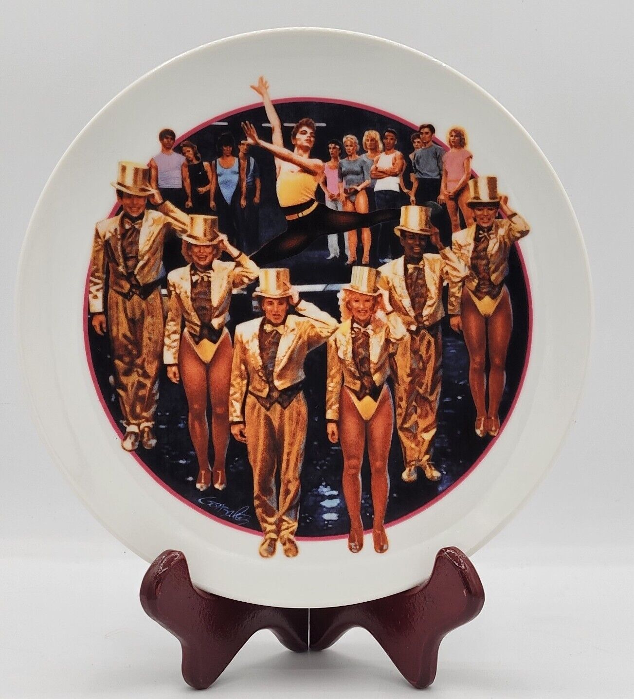 A CHORUS LINE Avon Images Of Hollywood Collector\'s Plate Vintage Vtg