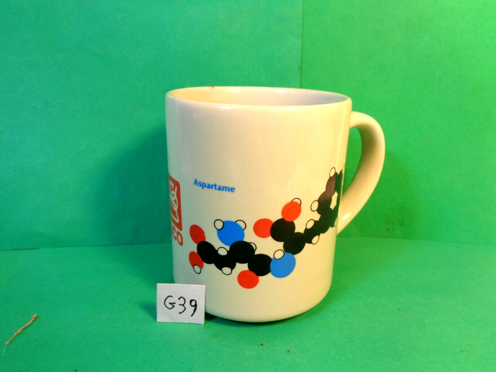 ISCO/Sucrose & Aspartame Molecules Coffee Mug (Used/EUC)