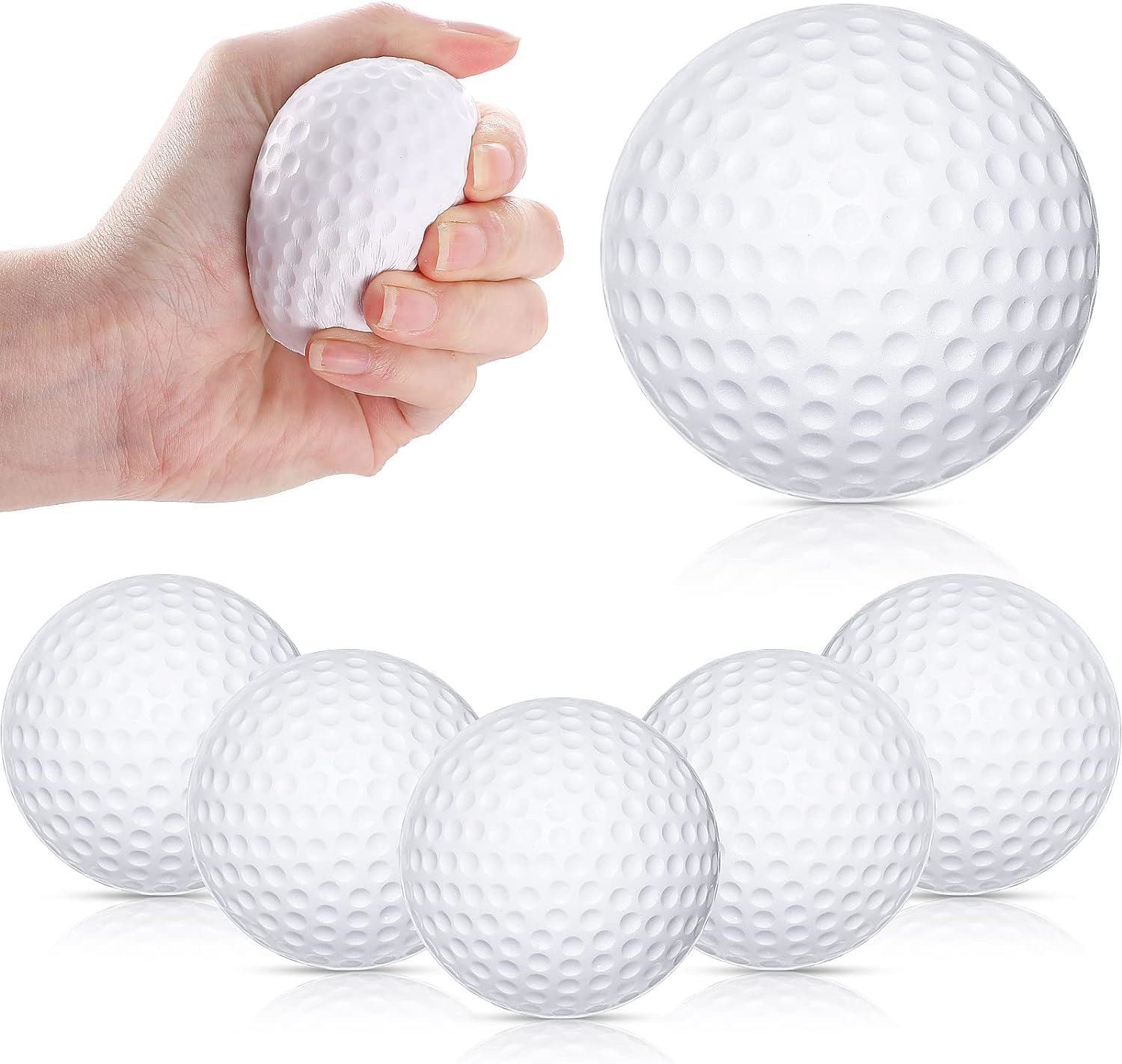 Zubebe Golf Stress Ball Golf Party Favors Mini Soft Foam Stress Balls for Adults