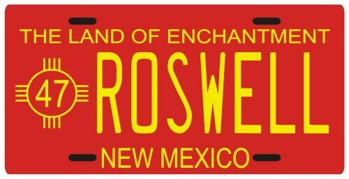Roswell 1947 Alien UFO New Mexico License Plate