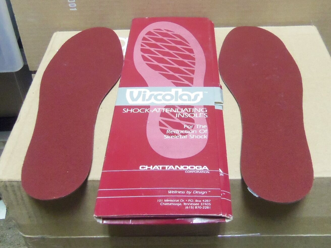 Pair of Viscolas – Polymer Bacteria Resistant Shock-Attenuating Insoles Footwear