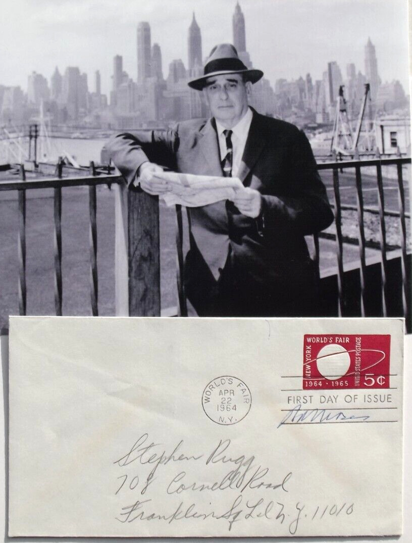 Robert Moses - Autographed Vintage World's Fair Flyer - Urban NY Developer