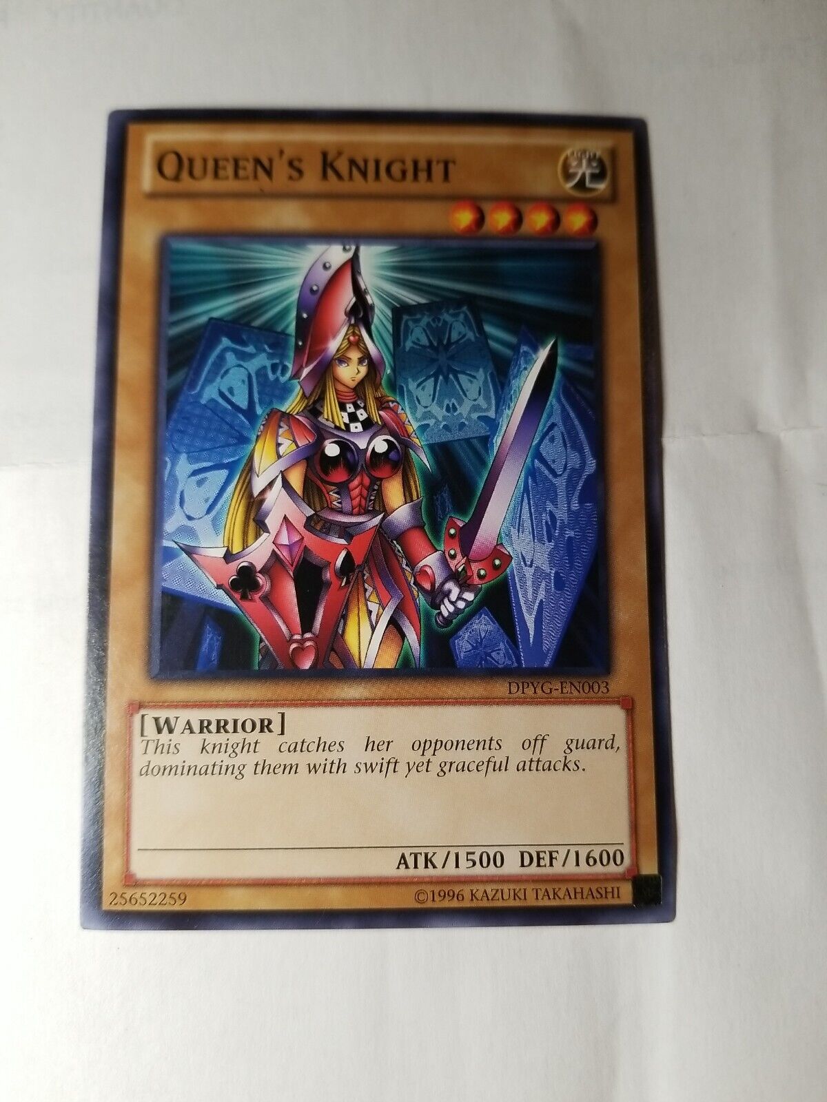 Vintage 1996 Yu-Gi-OH Queens Knight DPYG-EN003