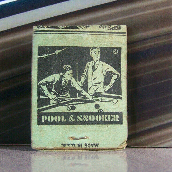 Vintage Matchbook U3 Kansas Paola Recreation On Square Ray Miller Pool Snooker