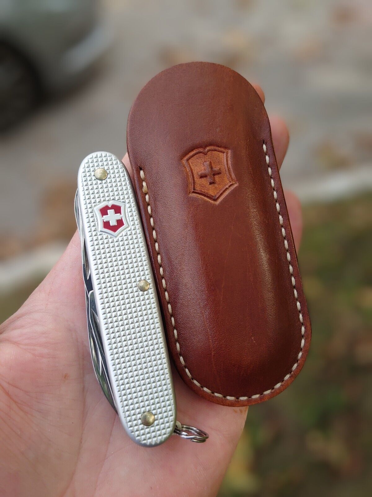 knife case with belt clip for Victorinox  Alox Pioneer X  /knife not for sale/