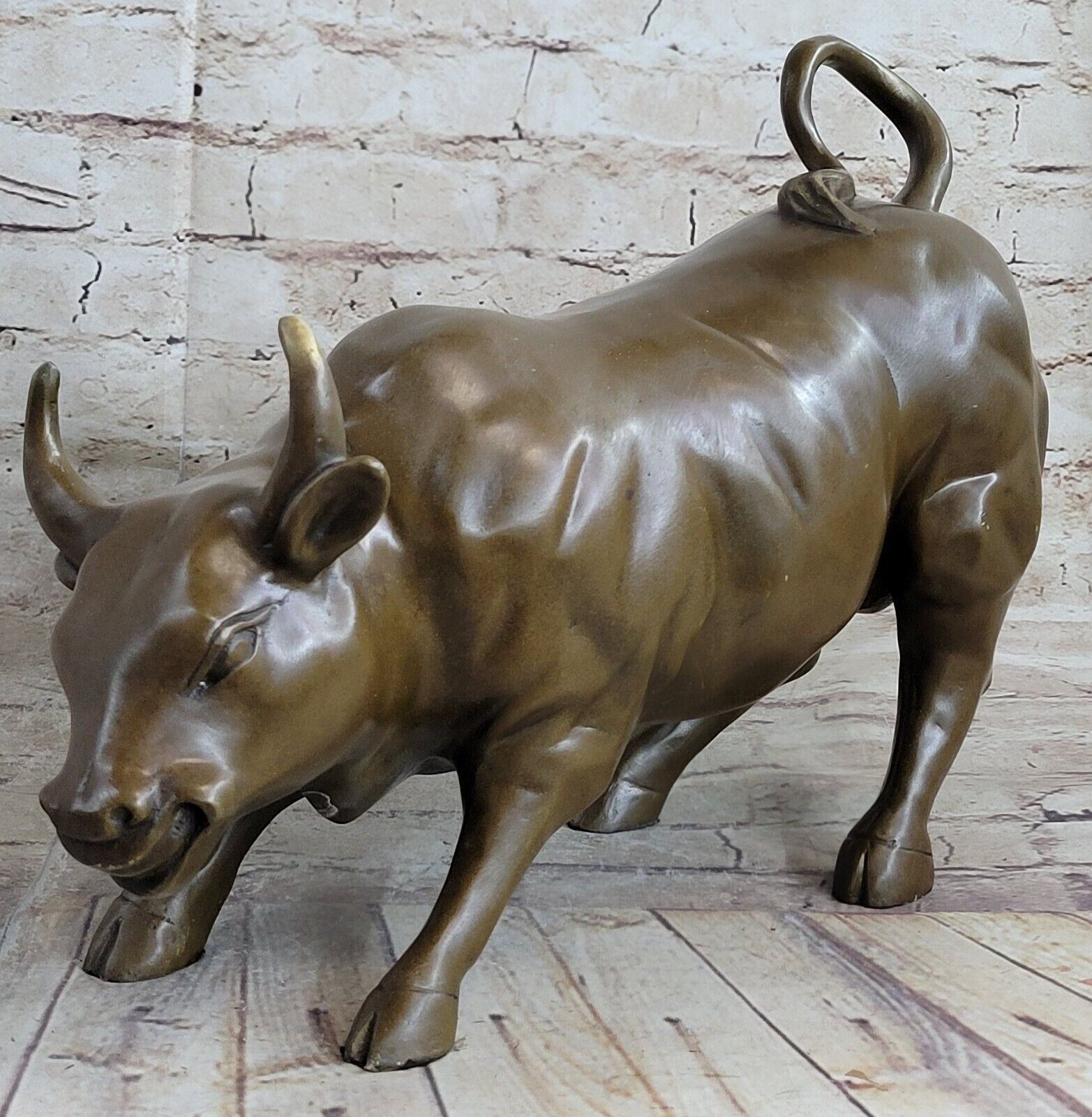 Stock Market Bull Bronze Sculpture Toro Bullfight Figurine Francisci Decor Gift