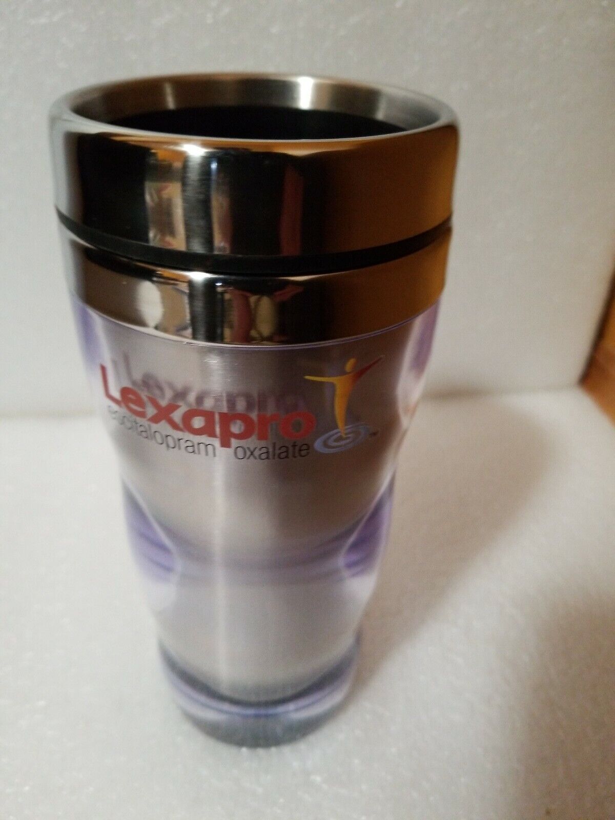 LEXAPRO TABLETS ( DRUG MEDICINE ADVERTISING ), ACRYLIC TUMBLER DRINK/ COFFEE CUP