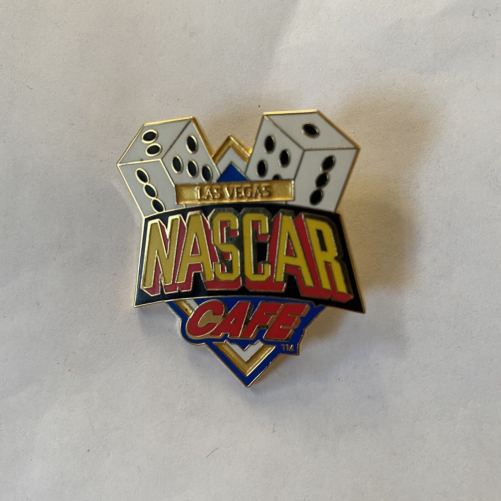 Las Vegas NASCAR Cafe Pin Button Pinback Stock Car Racing Nevada Auto